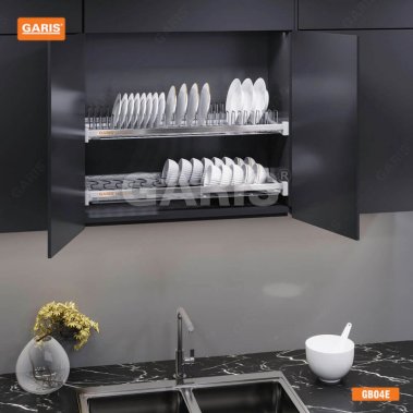 Giá bát đĩa cố định 2 tầng Garis GB04E