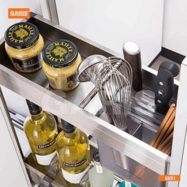 Giá dao thớt, gia vị, chai lọ cánh kéo Garis GK01.20