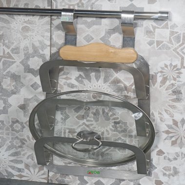 Giá Đựng Vung Nồi Inox Sus304 Treo Ngoài GROB GU304-5