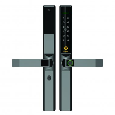 Khóa vân tay chống nước cửa nhôm xingfa, cửa sắt HUBERT HB CN68 ROUGH BLACK