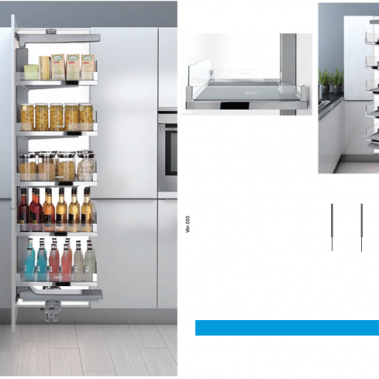 Kệ 6 tầng Higold diamond crom giảm chấn bẻ trái - phải 205213