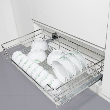 Kệ đựng bát đĩa đa năng inox SUS304 nan tròn GROB (CR304-61; CR304-71, CR304-75, CR304-81, CR304-91)