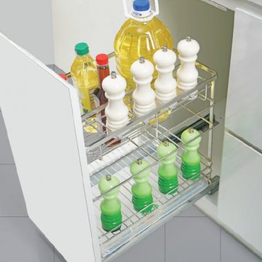 Kệ đựng gia vị inox nan vuông GROB (CS-21B; CS-25B; CS-31B; CS-35B; CS-41B)