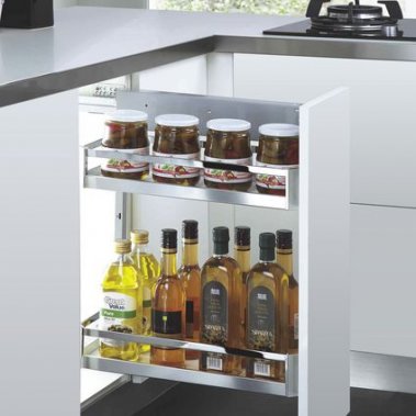 Kệ Gia Vị Nan Dẹt Đáy Đặc Inox SUS304 GROB (GV304-220.1/2; PV304-225.1/2; PV304-230.1/2)