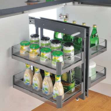 Kệ liên hoàn âm tủ Inox hộp vách kính Grob GK-90A