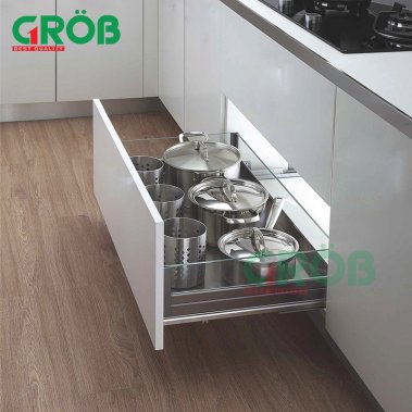 Kệ xoong nồi inox hộp vách kính Grob (PHF-60; PHF-70; PHF-80; PHF-90)