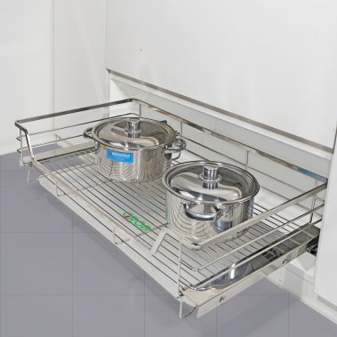 Kệ đựng xoong nồi inox SUS304 nan dẹt GROB (GB304-60; GB304-70; GB304-75; GB304-80; GB304-90)