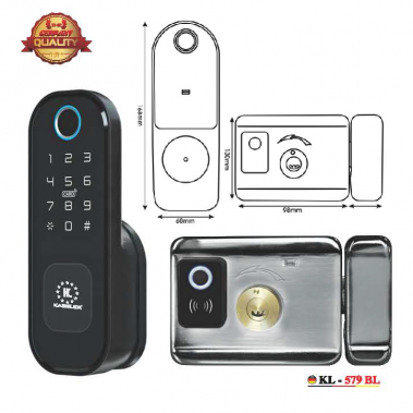 Khóa vân tay cửa cổng Kassler KL-579 BL APP