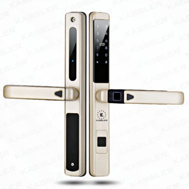 Khóa Vân Tay Cửa Nhôm Kassler KL-599LX Champage Gold