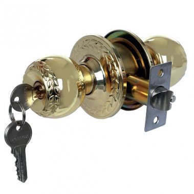 Khóa cửa tay nắm tròn Demax LK801 PB