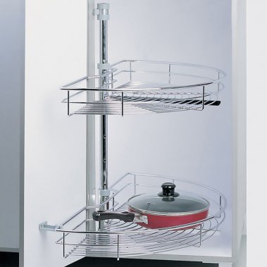 Mâm xoay 180 độ nan tròn inox bóng GR-180A; GR-180B 