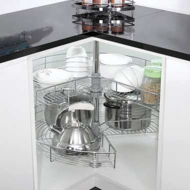 Mâm xoay 270 độ nan tròn inox SUS304 Grob GR304-270A ; GR304-270B