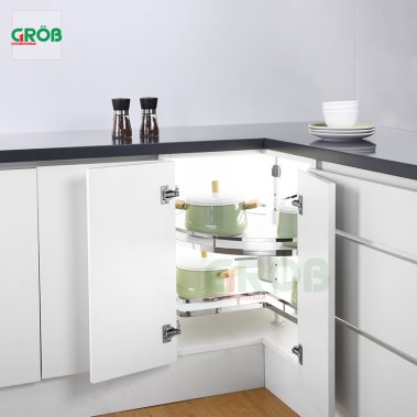 Mâm xoay 270 nan dẹt đáy đặc SUS304 Grob (PM304-270.8; PM304-270.9)