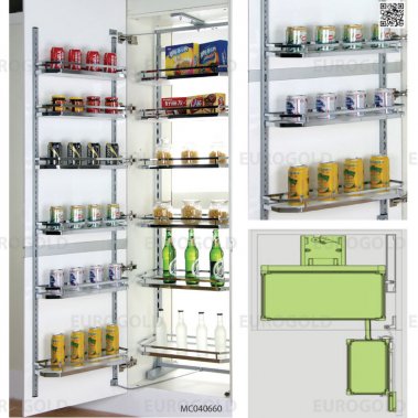 Tủ kho mạ crom cao cấp cánh mở Eurogold MC040645