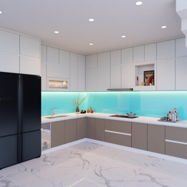 Tủ bếp Melamine An Cường