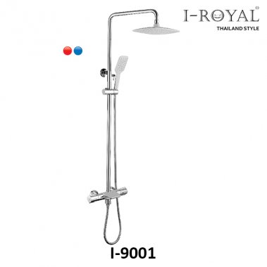 SEN TẮM ĐỨNG NÓNG LẠNH ĐỒNG THAU MẠ CROME I-ROYAL I-9001