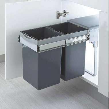 Thùng Rác Đôi Âm Tủ Grob GR-30
