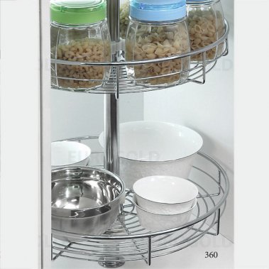 Mâm xoay inox nan mở toàn phần 360º Eurogold TR360A