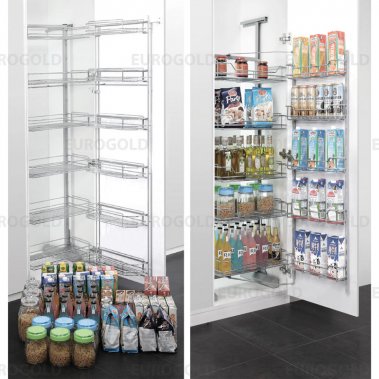 Tủ kho inox nan vuông mạ crom cao cấp cánh mở Eurogold EV445SQ