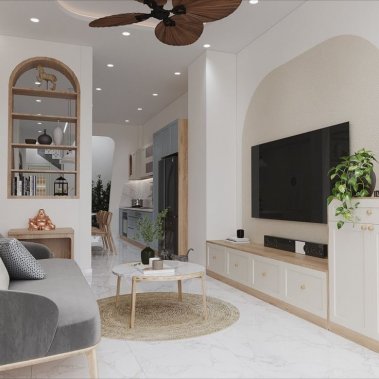 NỘI THẤT PHÒNG KHÁCH 01 - PHONG CÁCH WABI SABI