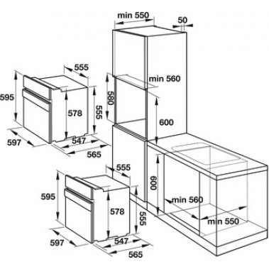 Lò nướng âm tủ Hafele HO-KT60A 535.00.280