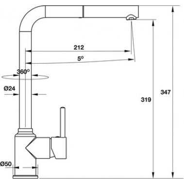 Vòi bếp Hafele TITUS HT-C319