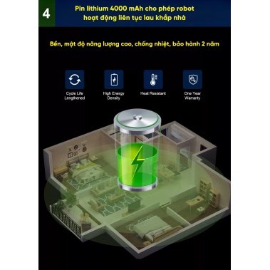 ROBOT HÚT BỤI LAU NHÀ HUBERT HB-B79-B
