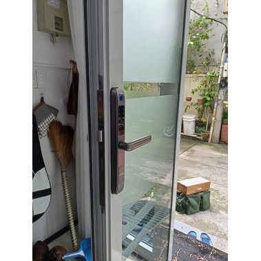 Khóa vân tay chống nước cửa nhôm xingfa, cửa sắt DEMAX EL101 SV