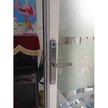 Khóa vân tay chống nước cửa nhôm xingfa, cửa sắt DEMAX EL101 SV