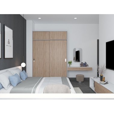 NỘI THẤT NHÀ PHỐ 02 - PHONG CÁCH HIỆN ĐẠI TONE TRẮNG XÁM KẾT HỢP VÂN GỖ