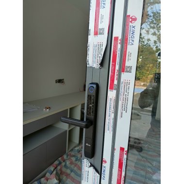 Khóa vân tay chống nước cửa nhôm xingfa, cửa sắt DEMAX EL101 BL - APP WIFI