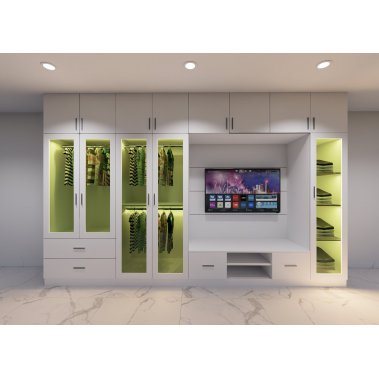 TỦ QUẦN ÁO GỖ MDF CHỐNG ẨM