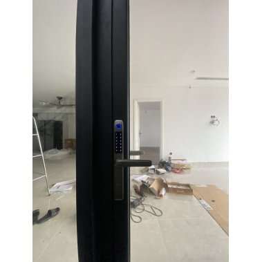 Khóa vân tay chống nước cửa nhôm xingfa, cửa sắt DEMAX EL101 SV