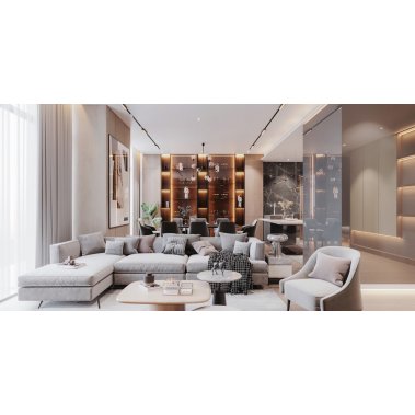 NỘI THẤT CĂN HỘ 72m²  PHONG CÁCH HIỆN ĐẠI
