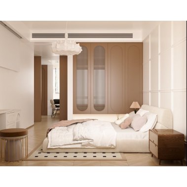NỘI THẤT PHÒNG NGỦ 62 - GỖ MDF CHỐNG ẨM SƠN MÀU