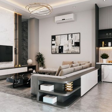 NỘI THẤT PHÒNG KHÁCH 12 - PHONG CÁCH HIỆN ĐẠI