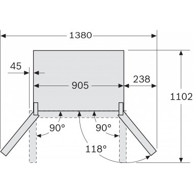 TỦ LẠNH BOSCH 4 CÁNH CHÉO HMH.KFN96APEAG