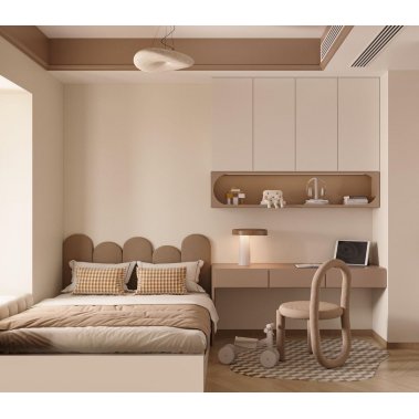 NỘI THẤT PHÒNG NGỦ 62 - GỖ MDF CHỐNG ẨM SƠN MÀU