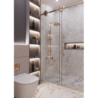 NỘI THẤT PHÒNG TẮM 08 - NHỰA PVC PHỦ MELAMINE MÀU XÁM