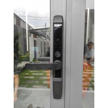 Khoá vân tay cửa nhôm, cửa đố nhỏ Laffer R1