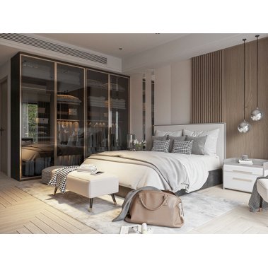 NỘI THẤT PHÒNG NGỦ 46 - GỖ MDF PHỦ MELAMINE PHONG CÁCH HIỆN ĐẠI