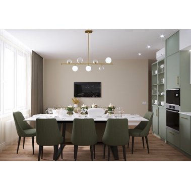 TỦ BẾP 134 CÁNH PHỦ MELAMINE TRĂNG XÁM