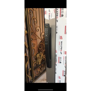 Khóa cửa nhôm xingfa nhận diện khuôn mặt Face ID 3D Demax EL902 BL APP WIFI (Màu đen)