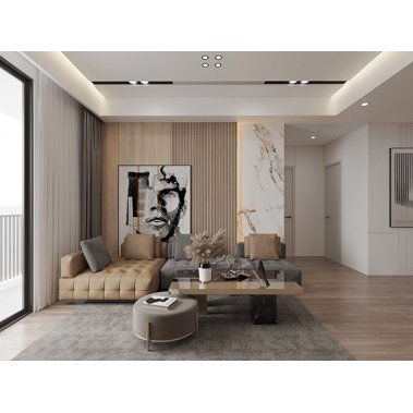 NỘI THẤT PHÒNG KHÁCH 29 - GỖ MDF PHONG CÁCH HIỆN ĐẠI