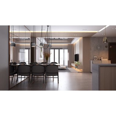 NỘI THẤT PHÒNG KHÁCH 27 - GỖ MDF PHỦ MELAMINE 