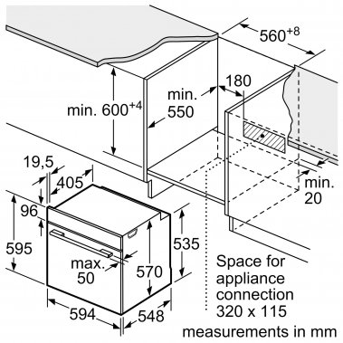 Lò Nướng Home Connect Âm Tủ HMH.HBG5585S6B Series 6