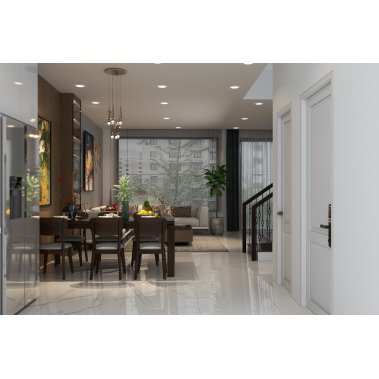 NỘI THẤT NHÀ PHỐ DIỆN TÍCH 6m x 20m - PHONG CÁCH HIỆN ĐẠI