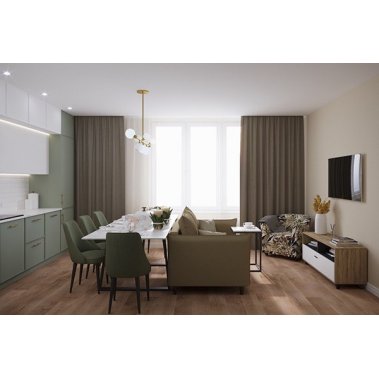 TỦ BẾP 134 CÁNH PHỦ MELAMINE TRĂNG XÁM