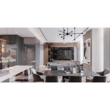 NỘI THẤT CĂN HỘ 72m²  PHONG CÁCH HIỆN ĐẠI