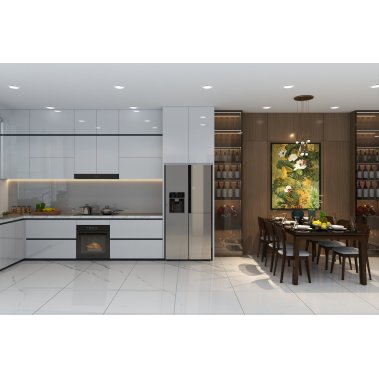 NỘI THẤT NHÀ PHỐ DIỆN TÍCH 6m x 20m - PHONG CÁCH HIỆN ĐẠI